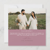 ボヘミアンユーカリプトゥスグリーンリーシック感謝していフローラユー 招待状 (裏面)