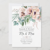 ボヘミアンユーカリプピー結婚ズ 招待状 (正面)