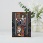 ボヘミアンライオンタマーガールサーカスプリフォーマレオナ ポストカード (スタンド正面)