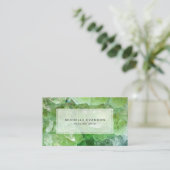 ボヘミアンライムグリーンクリスタルヒーリングアーツ 名刺 (スタンド正面)