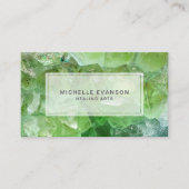 ボヘミアンライムグリーンクリスタルヒーリングアーツ 名刺 (正面)