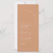 ボヘミアンラストアーチミニマル結婚式 プログラム (裏面)