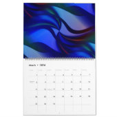 ボヘミアンラプソディトリップ(幻覚体験)のような抽象芸術アート カレンダー (3月 2026)