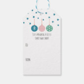 ボヘミアンレインボークリスマスホリデー ギフトタグ (裏面)