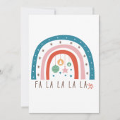 ボヘミアンレインボークリスマス シーズンカード (正面)