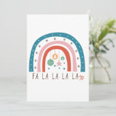 ボヘミアンレインボークリスマス シーズンカード (スタンド正面)