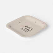 ボヘミアンレインボーファースト誕生日オネダーフルドット ペーパープレート (傾斜あり)