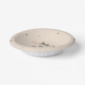 ボヘミアンレインボーファースト誕生日オネダーフルドット ペーパーボウル (傾斜あり)