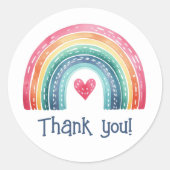 ボヘミアンレインボー ラウンドシール (正面)