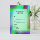 ボヘミアンレインボー RSVP（食事の選択肢付き） 出欠カード (スタンド正面)