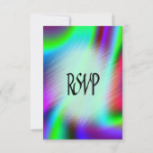 ボヘミアンレインボー RSVP（食事の選択肢付き） 出欠カード (裏面)