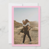 ボヘミアンレッドブルーフローラ撮影ブライダルシャワー 招待状 (裏面)