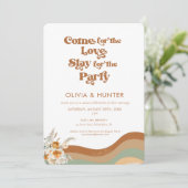 ボヘミアンレトロカジュアルフォト結婚ズ 招待状 (スタンド正面)