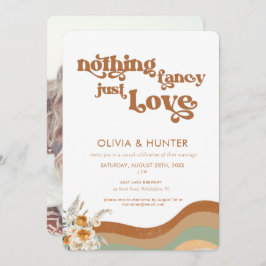 ボヘミアンレトロフォトカジュアル結婚式招待状 招待状