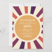 ボヘミアンレトロ来ここザサンブライダルシャワー 招待状 (正面)