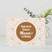 ボヘミアンロデオ誕生日女性のカーボーイレインボーパーティー 招待状 (スタンド正面)