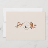 ボヘミアンワイルドウェディング セーブザデート (裏面)