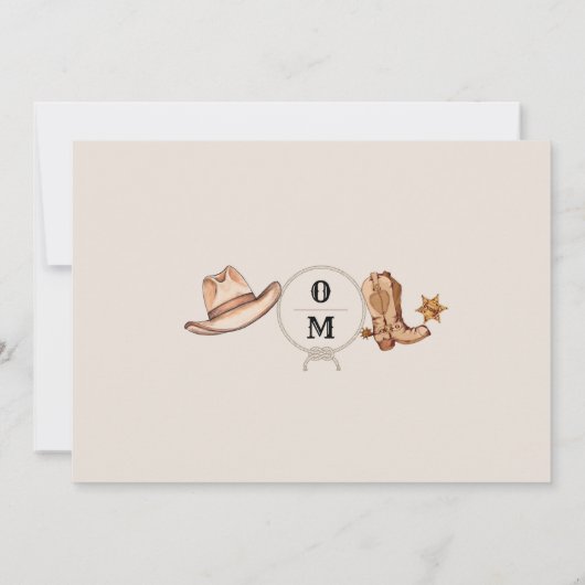 ボヘミアンワイルドウェディング セーブザデート (裏面)