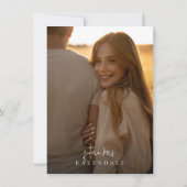 ボヘミアンワイルドフラワーエレガントブライダルシャワー写真 招待状 (裏面)