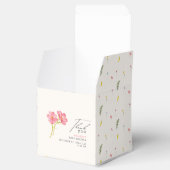 ボヘミアンワイルドフラワーフローラベビーシャワー フェイバーボックス (オープン)