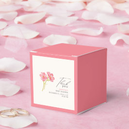 ボヘミアンワイルドフラワーフローラベビーシャワー フェイバーボックス
