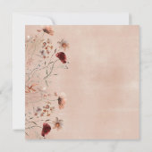 ボヘミアンワイルドフラワーブライダルシャワー招待 招待状 (裏面)