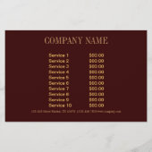 ボヘミアンワesternカントリーゴールドバーガンディペイズリー チラシ (裏面)