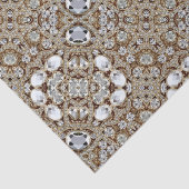 ボヘミアンヴィンテージファッション銀黒及び金ゴールド 薄葉紙 (詳細)