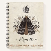 ボヘミアンヴィンテージミスティックモス ノートブック (正面)