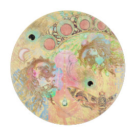 ボヘミアンヴィンテージユニークアートヒッパイパステルwhimsica カッティングボード