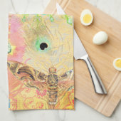 ボヘミアンヴィンテージユニークアートヒッパイパステルwhimsica キッチンタオル (四つ折り)