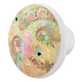 ボヘミアンヴィンテージユニークアートヒッパイパステルwhimsica セラミックノブ (右)