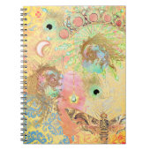ボヘミアンヴィンテージユニークアートヒッパイパステルwhimsica ノートブック (正面)