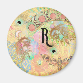 ボヘミアンヴィンテージユニークアートヒッパイパステルwhimsica マグネット