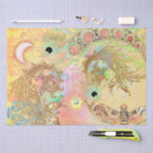 ボヘミアンヴィンテージユニークアートヒッパイパステルwhimsica 薄葉紙 (クラフト)