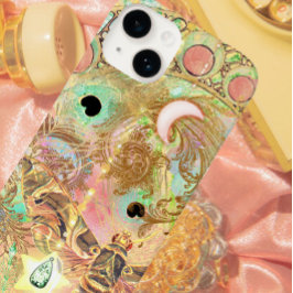 ボヘミアンヴィンテージユニークアートヒッパイパステルwhimsica Case-Mate iPhone 14ケース