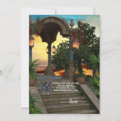 ボヘミアン中世フォト結婚式招待状 招待状 (裏面)