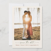 ボヘミアン乾燥フローラ緑化保存日 招待状 (裏面)