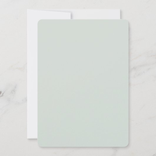 ボヘミアン乾燥ブーケブルーベビーシャワー招待状 招待状 (裏面)