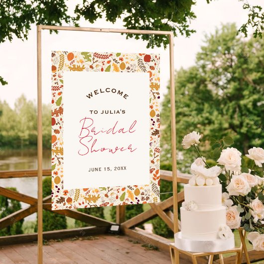 ボヘミアン乾素朴乾秋秋ブライダルシャワー ポスター