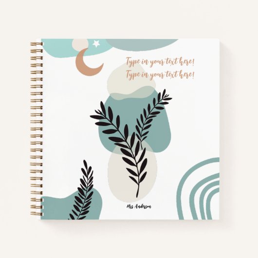 ボヘミアン先生鑑賞モダンカスタム ノートブック (正面)