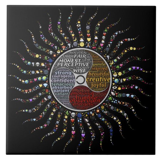 ボヘミアン前向きマインスパイアダラ タイル (正面)