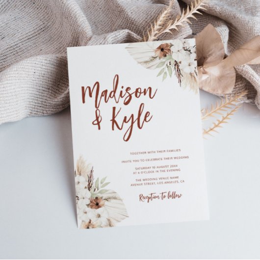 ボヘミアン土音パンパ秋 招待状