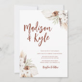 ボヘミアン土音パンパ秋 招待状 (正面)