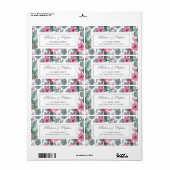 ボヘミアン多肉株&フローラ-結婚s ラベル (フルシート)