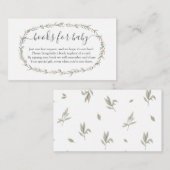 ボヘミアン女の子の本の代わりに、ベビー挿入のための本 エンクロージャーカード (正面/裏面)