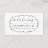 ボヘミアン女の子の本の代わりに、ベビー挿入のための本 エンクロージャーカード (正面)