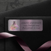 ボヘミアン妖精ボールのガウン | ミュートされたアグラデーションドレス ラベル