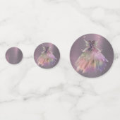 ボヘミアン妖精ボールのガウン | 抑えグラデーションたワインシーン コンフェッティ (正面)