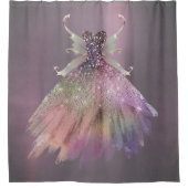 ボヘミアン妖精ボールのガウン | 抑えグラデーションたワインシーン シャワーカーテン (正面)